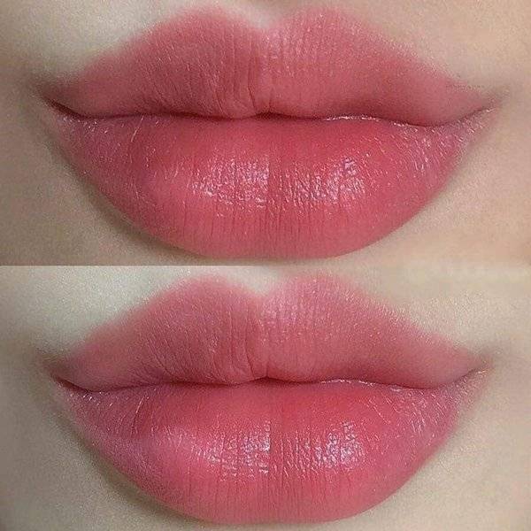 Phun môi collagen màu hồng đào