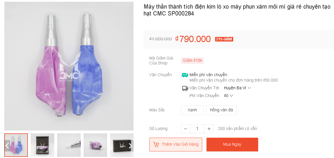 Mua máy phun xăm thần thánh ở đâu để được nhận quà?