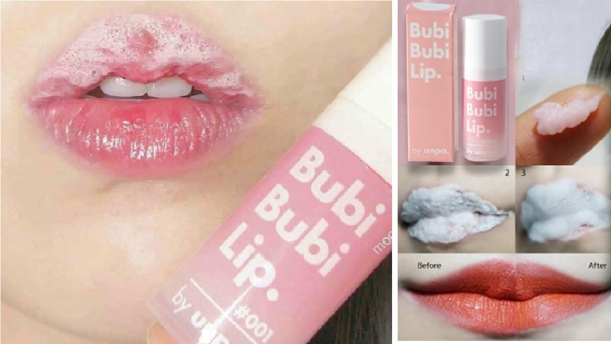 Review Bubi Bubi Bubble Lip Scrub - Tẩy da chết môi sủi bọt Hàn Quốc hit hot nhất 2022