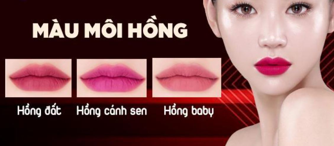 Chọn màu mực xăm môi phù hợp với màu da