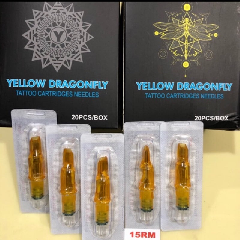 Kim xăm Pen 15RM Yellow Dragonfly.