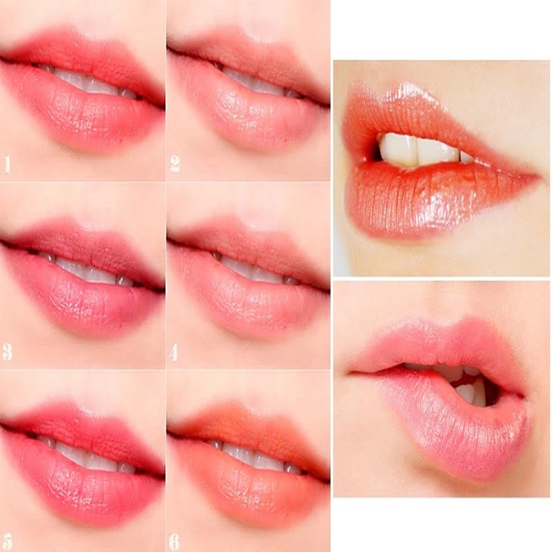 Bảng nàu đẹp của phun môi thảo dược collagen.