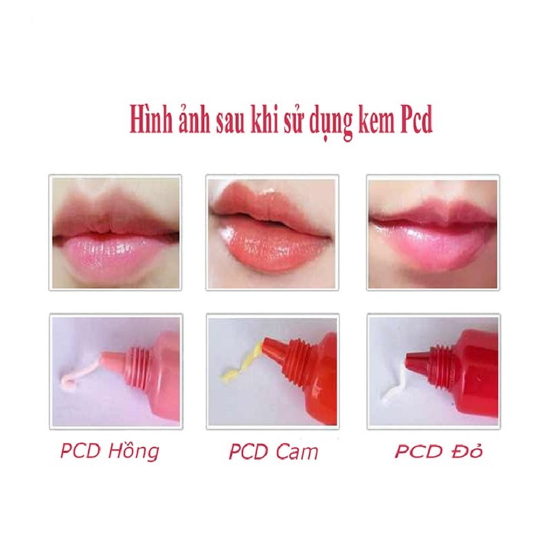 Cách sử dụng dưỡng môi PCD.